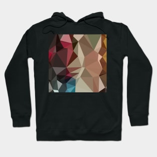 Butterscotch Brown Abstract Low Polygon Background Hoodie